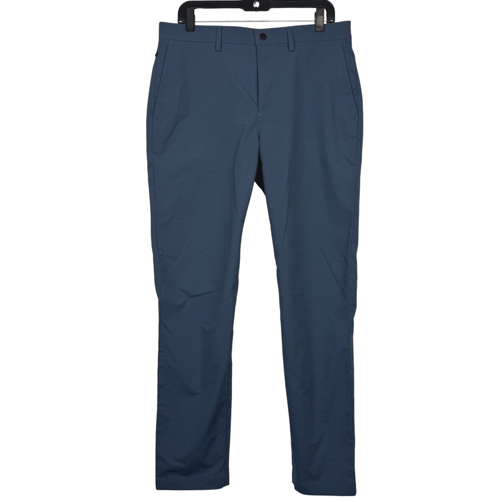 Banana Republic SLIM CITY PANT Mens 33x32 Performance Stretch Tech Mist Blue